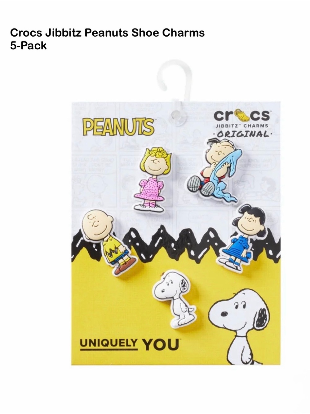 *new* CROCS Peanuts Jibbitz 5-Pack